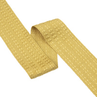 Текстильный бордюр VR05-B4 Mirtex золото "Dotted Line" (4,5 см/10 м)