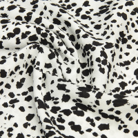 Ткань Штапель HM208-49880.2 белый пятна черные (92г/кв.м) 150см/±50м