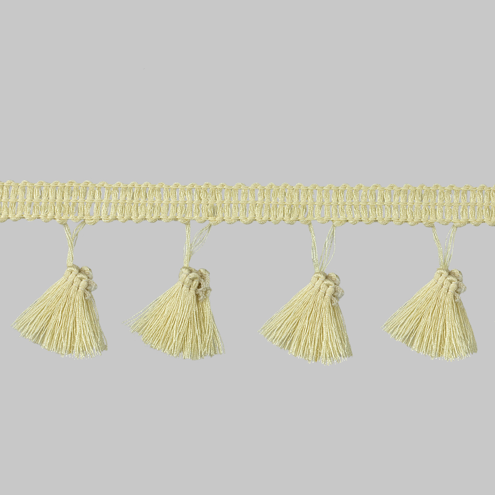 Бахрома с кисточками C146-9 шампань (5,5 см/45,72 м)