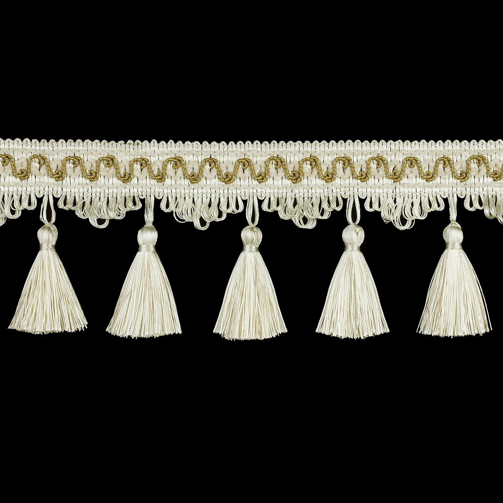 Бахрома для штор LS03-8 молочный (12 м)