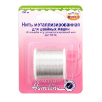 Нить металлизированная Hemline, 100 м 242.S (5 шт)