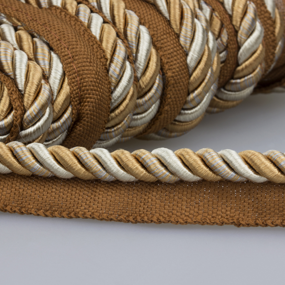 Кант шторный SHK1221-14 светло-терракотовый/бежевый (Butterum 16-1341) (25 м) "ДАМАСК"