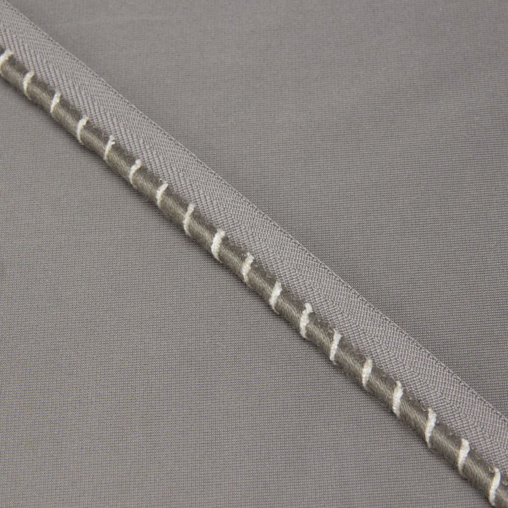 Кант отделочный XB-2218-2 "Stripes" серый (1,6 см/d 0,5 см) (12,5 м)