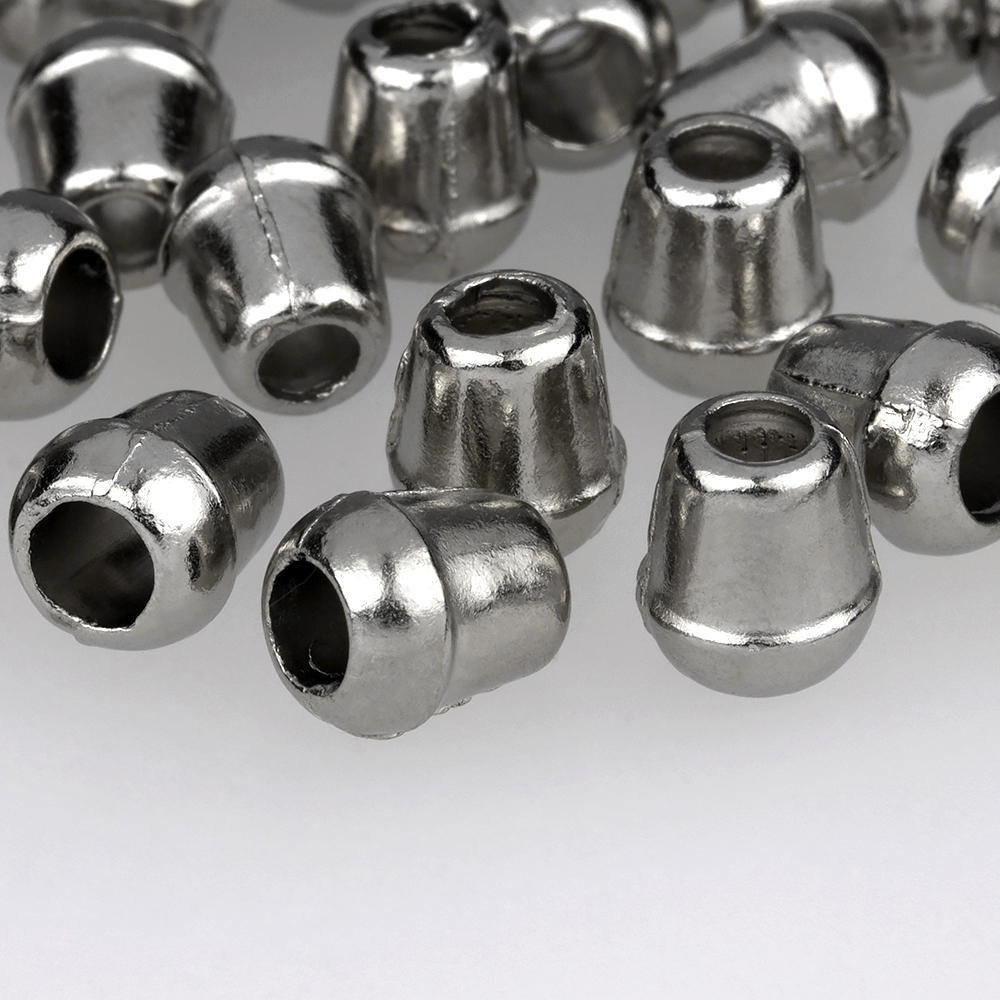 Концевик наконечник для шнура металлический 466 никель (100 шт)