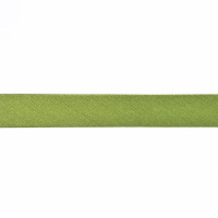 Косая бейка атласная 1137UN светло-зеленая (уп. 132 м.)