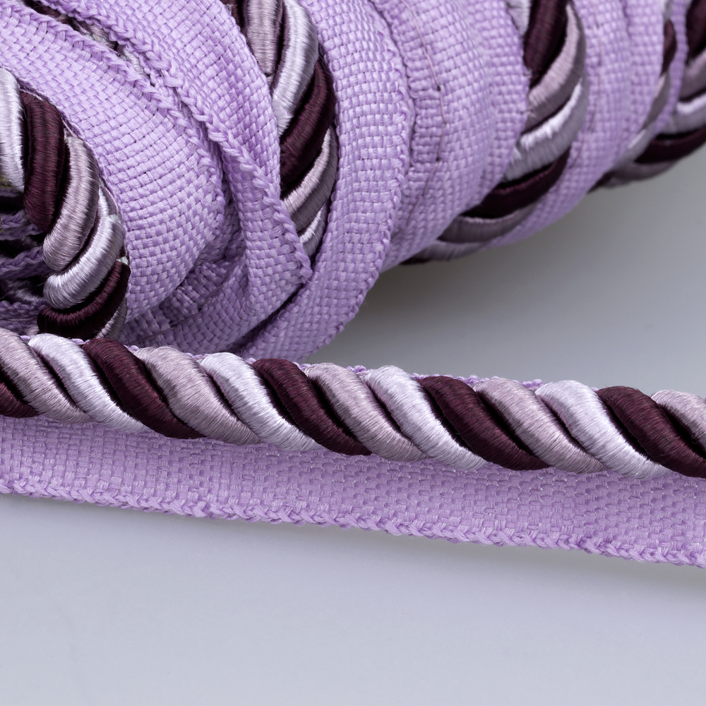 Кант шторный SHK1221-20 светло-сиреневый/фиолетовый (25 м) "ДАМАСК"