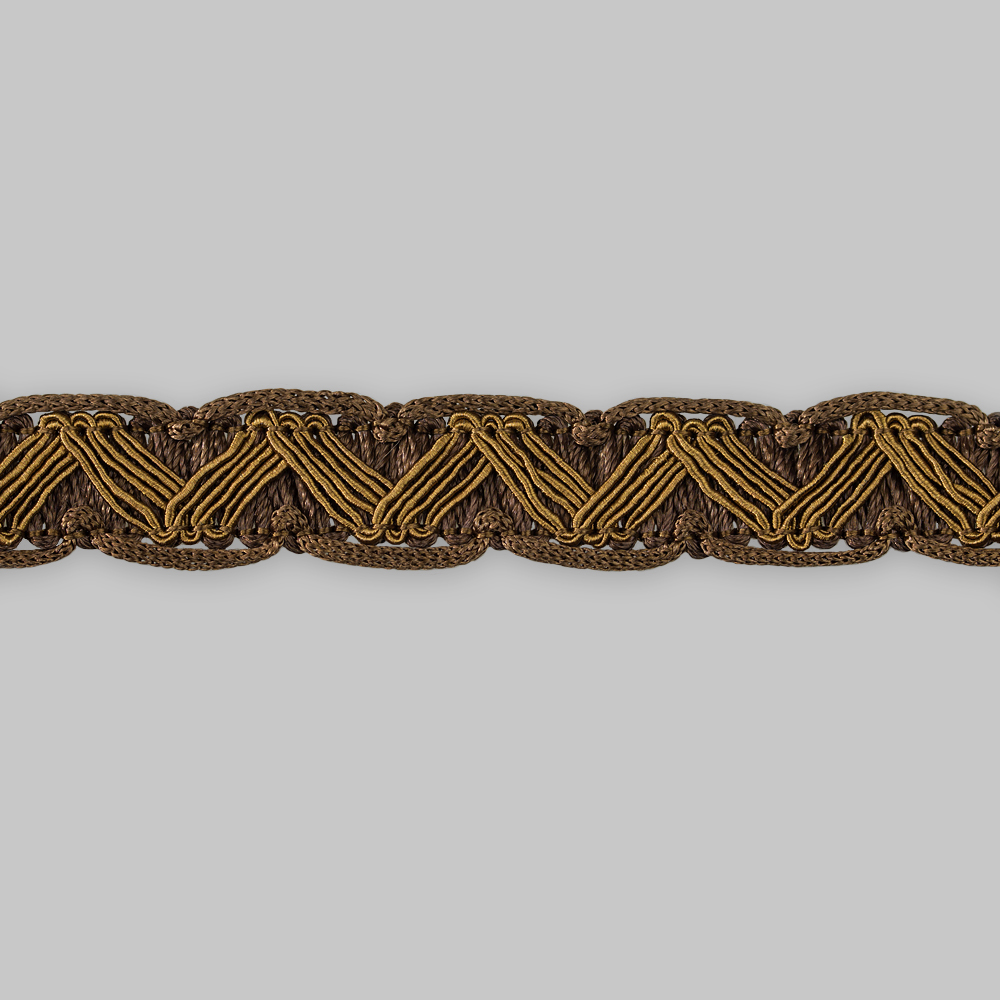 Сутаж отделочный M-1-1 коричневый (12 м)