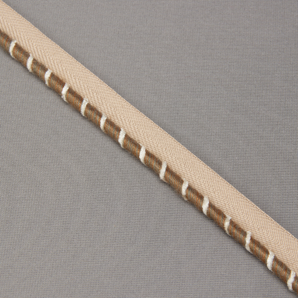 Кант отделочный XB-2218-1 "Stripes" светло-терракотовый (1,6 см/d 0.5 см) (12,5 м)