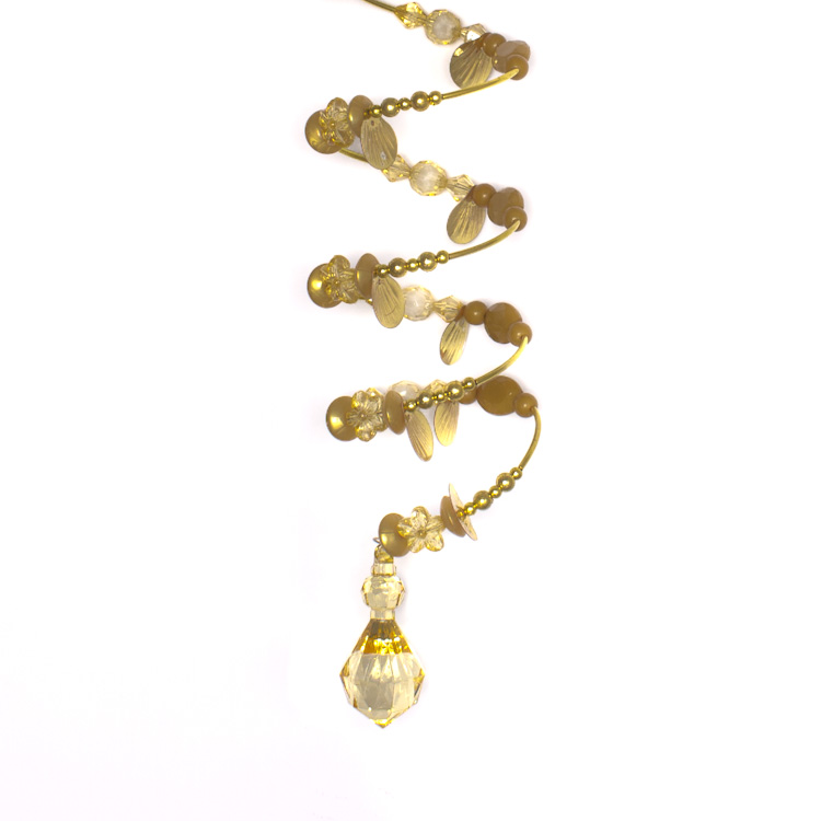 Подвес для штор пружина, золото JX08250-8 (4 шт)