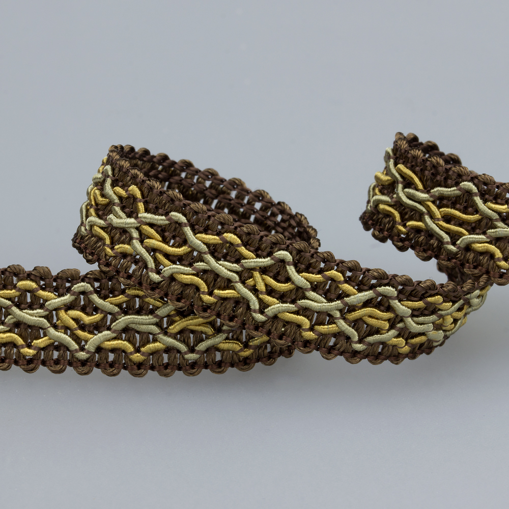 Сутаж отделочный 807-6(HMS) Mirtex коричневый (14 м)