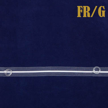 Шторная лента с пластиковыми кольцами MAGAM FR/G прозрачная (корд-1 шнур стяжка) 1,5 см/100 м
