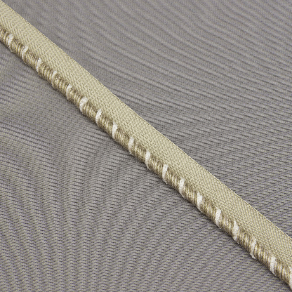 Кант отделочный XB-2218-5 "Stripes" серо-бежевый (1,6 см/d 0,5 см) (12,5 м)