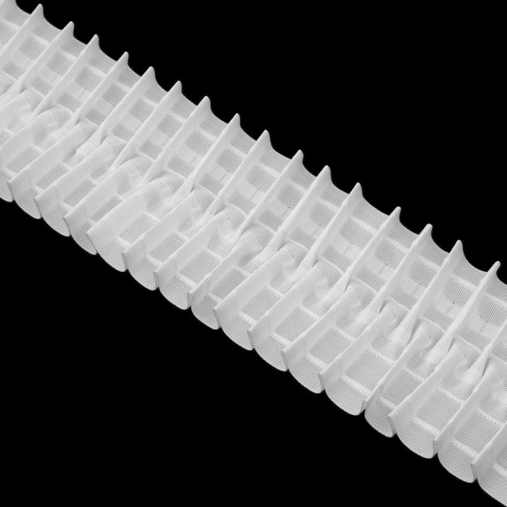 Шторная лента 1005 (1:2) тканая, (корд-4 шнура) 10 см/50 м