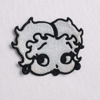 Аппликация клеевая металлизированная "Кукла " 150-m серебро (20 шт)