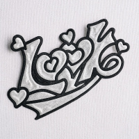 Аппликация клеевая металлизированная "Look" 196-m серебро (уп. 20 шт)