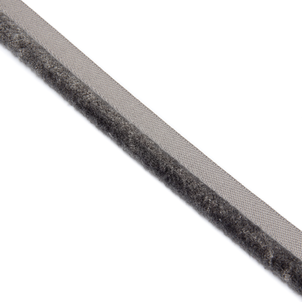 Кант пушистый  XB-703-9 серый (2 см/d 1 см) (25 м)