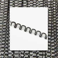 Шнур-сутаж ADL11 черный/серебро (50 ярд)