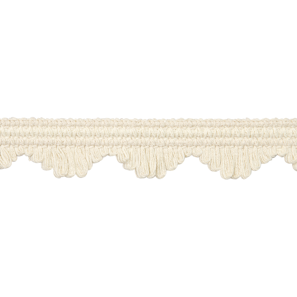 Сутаж с фестонами отделочный "Кантри" GP06-6-CREAM MirTex натуральный (4 см/12,5 м)