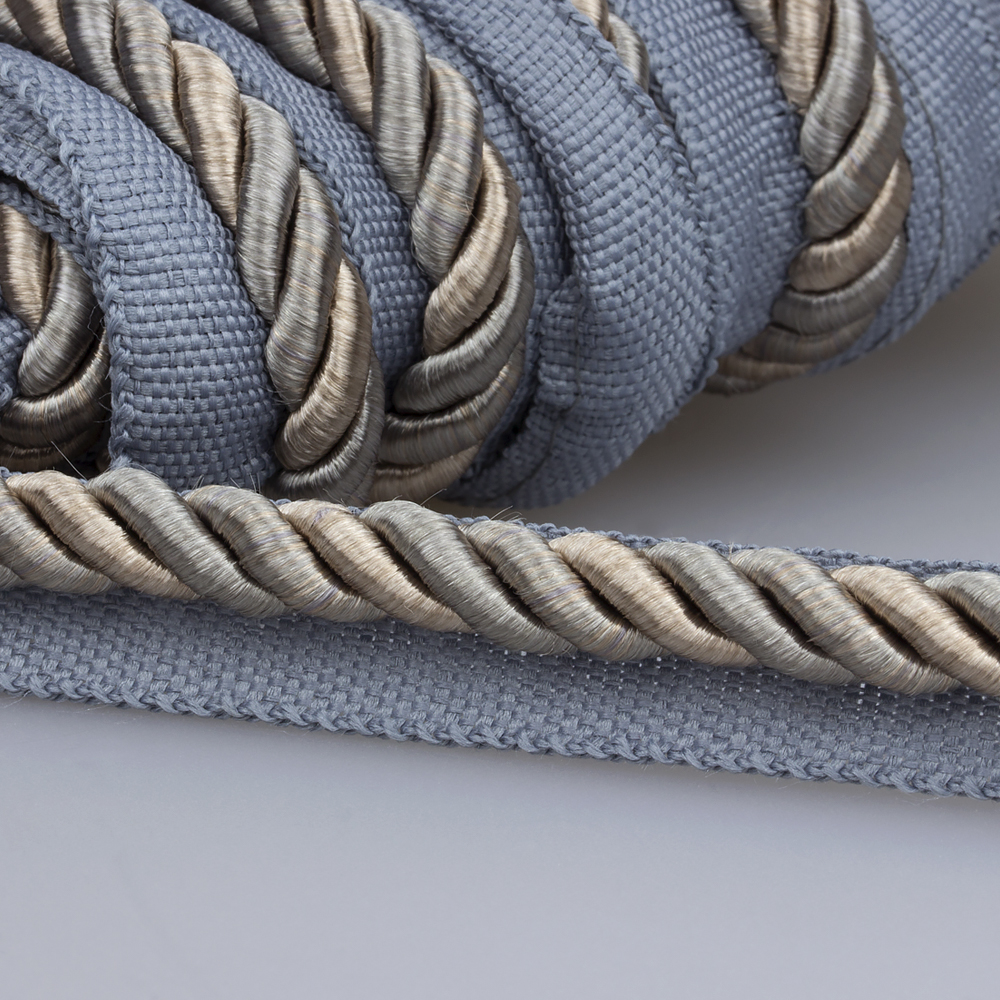 Кант шторный SHK1221-16 серый/бежевый (Cloudburst 17-1502) (25 м) "ДАМАСК"