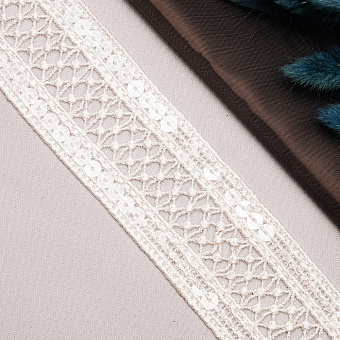 Тесьма с пайетками декоративная тесьма с пайетками