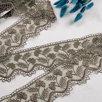 тесьма вышивка на капроне