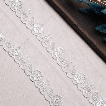 Тесьма с пайетками декоративная тесьма с пайетками