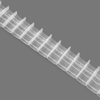 шторная лента фиксированная карандашная сборка
