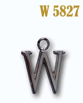 Буква плоская металлическая W 5827 цифры и буквы