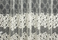 Гардинная ткань для штор - микросетка с вышивкой 14411