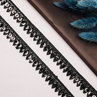 Тесьма с пайетками декоративная тесьма с пайетками