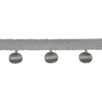 Бахрома с шариками A8300-6 Mirtex Premium серый (L4 см/d2.3см/12,5 м)