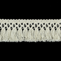 Кружево вязаное с бахромой