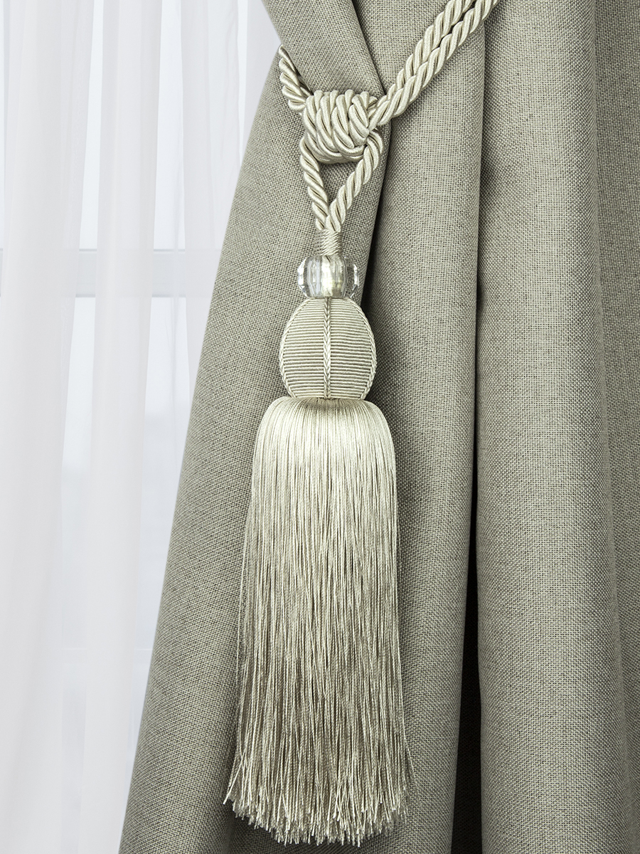 Кисть подхват для штор 519013FYTA - 2 DARK IVORY светло-бежевый (L68/25см)