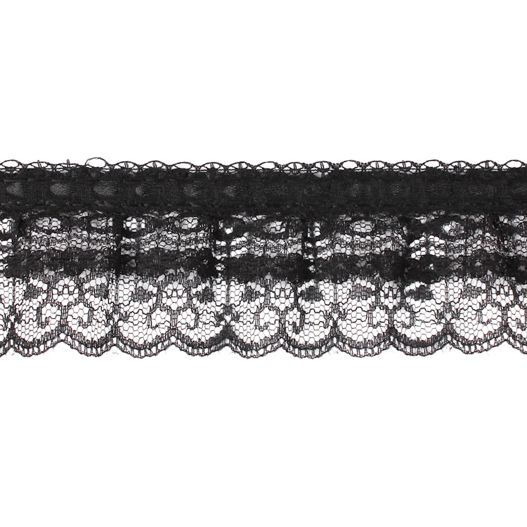 Тесьма-оборка 066HTB черный (22,86 м)