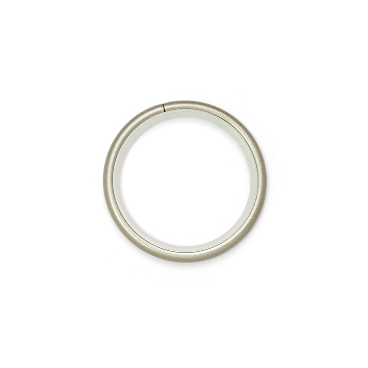 Кольцо тихое металлическое для карнизов диаметром 25/28 мм 177 матовый хром (сатин) (10 шт)