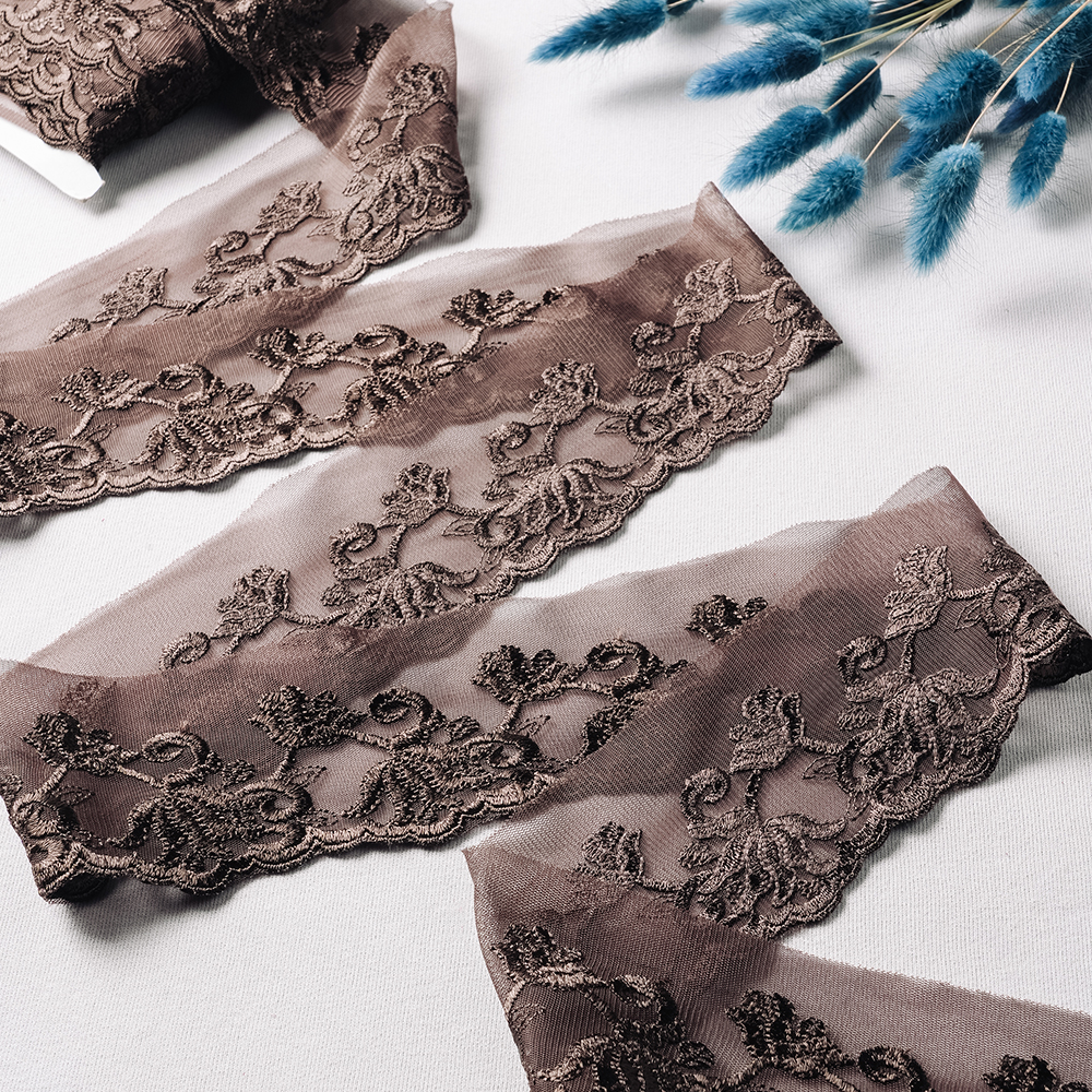 Тесьма 17400-D103 GCC304 коричневый шир.7,5 см/уп.13,716 м