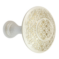 Держатель-розетка для подхват SD-08-8 (Mini) молочный поталь "Royyana-Amphora"  L10см/d9,5см (2 шт)