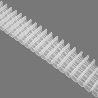 Шторная лента многокарманная 2910T(1:2,5) MirTenda Premium прозрач. 8 см/100 м (5 карм, корд-3 леск)