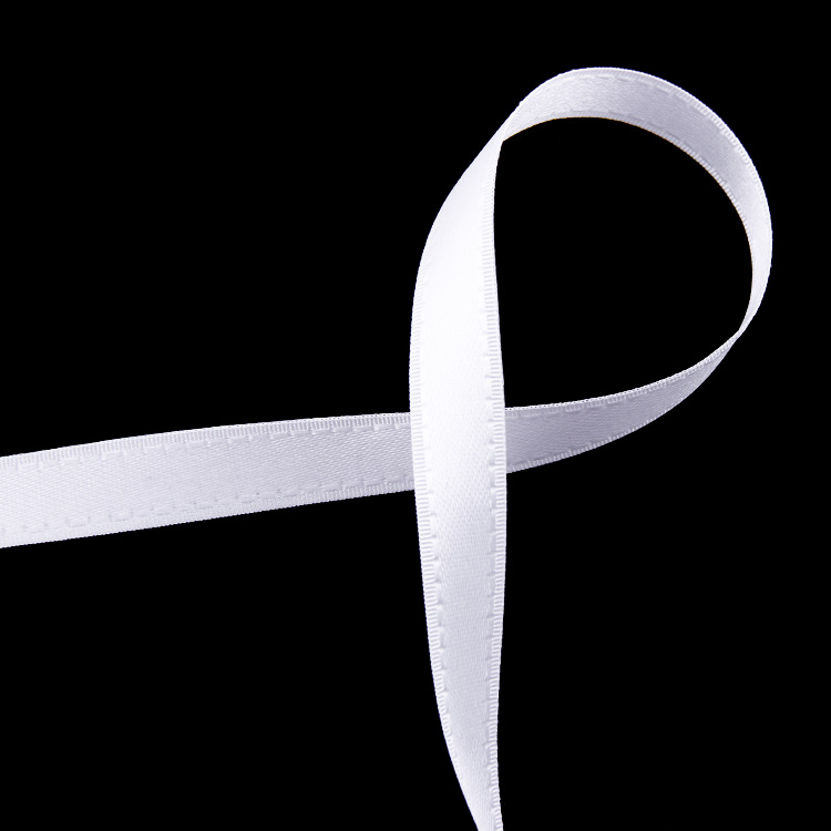 Лента отделочная - тафта белая 029-8888 16 мм (100 ярд)