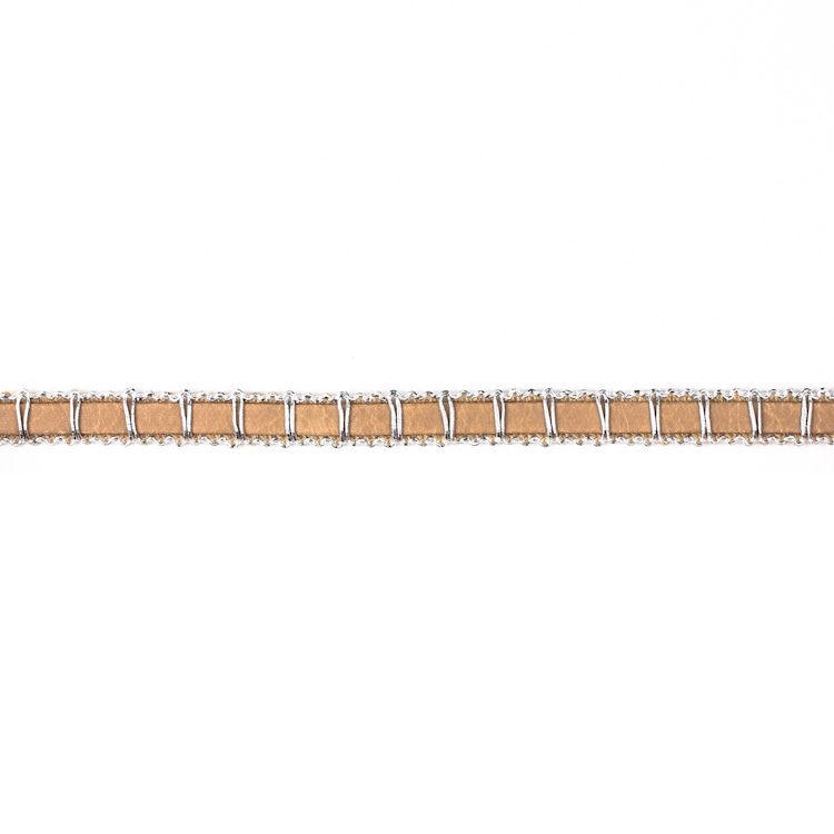 Тесьма кожзам 8840 бежевый (45,72 м)