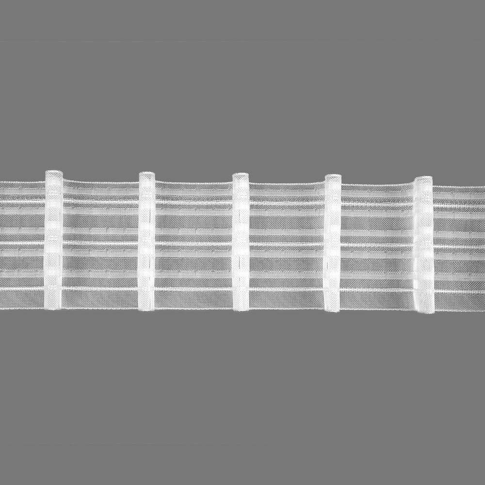 Шторная лента 3951MP/ big (1:2) Oz-is Premium прозрачная 8 см/50 м (5 карманов, корд-3 лески)