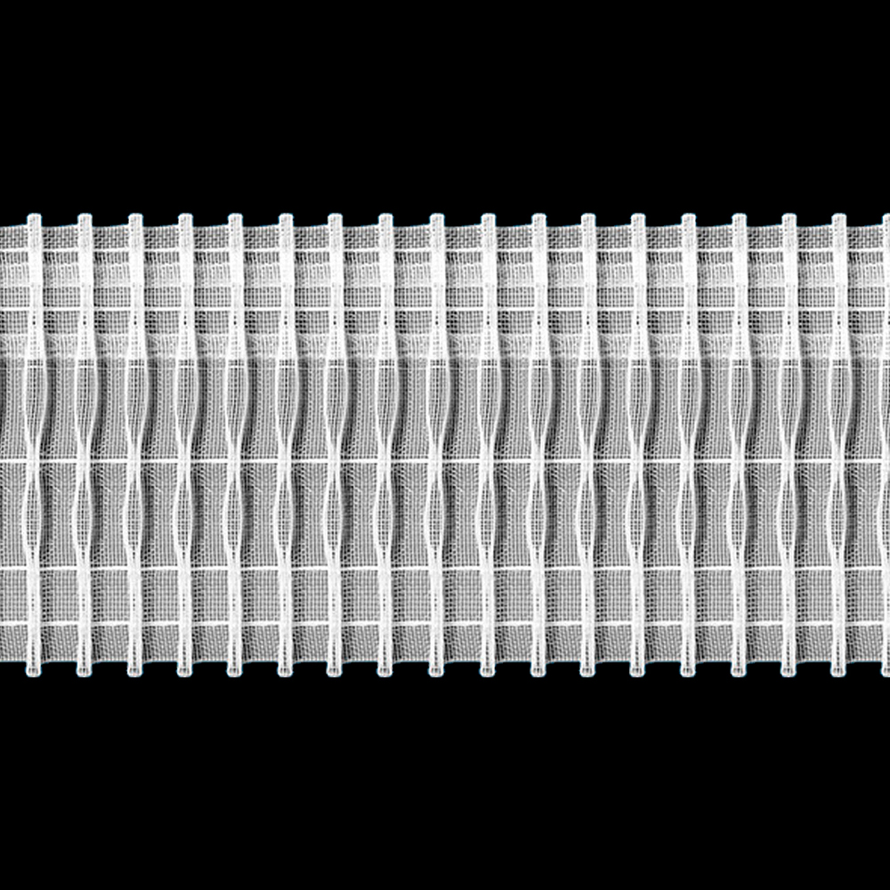 шторная лента фиксированная карандашная сборка