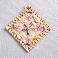 Аппликация на холсте клеевая B3 розово-коричневый (10 шт)