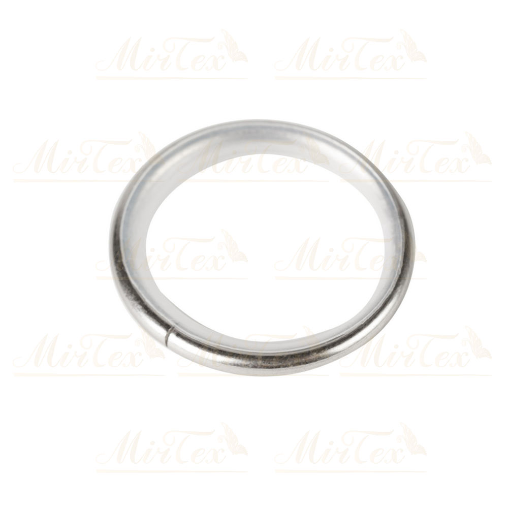 Кольцо MirTex (Сатин) Тихое металл для карнизов диам. 25 мм (10 шт)