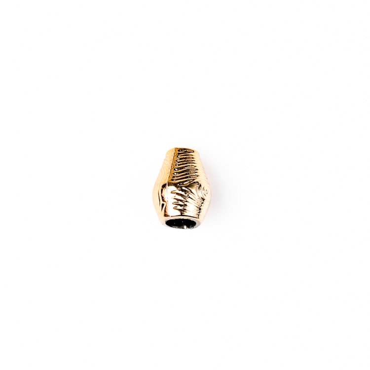 Концевик наконечник для шнура пластиковый 4012 русское золото (100 шт)