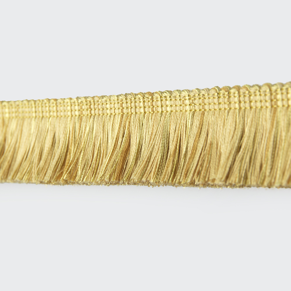 Бахрома "Травка" A1209-10 золото/темное золото (4,3 см/25 м)