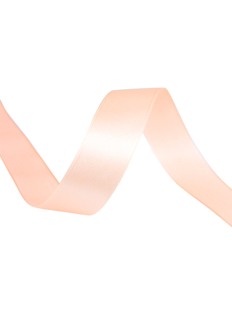 Лента атласная 25 мм 025 персик (33 м)