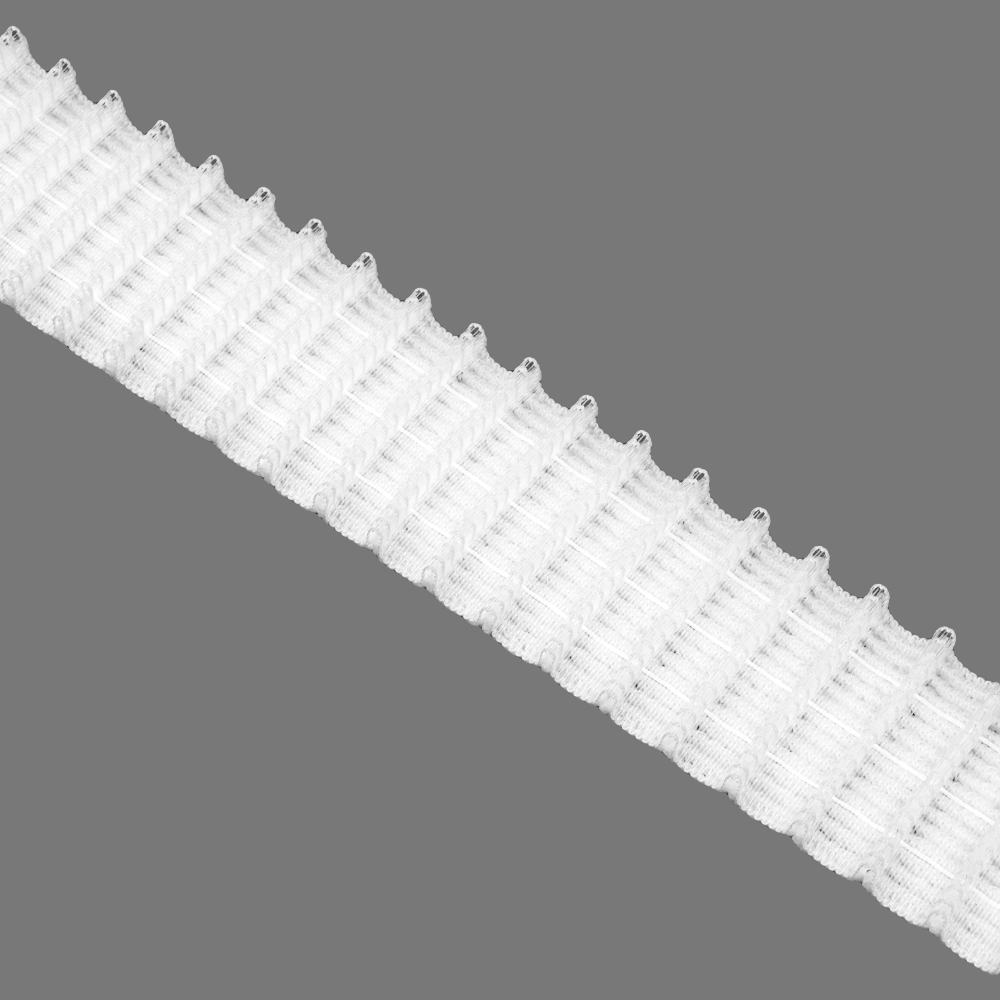 Шторная лента велькро "мама" С01/50 (К=1:2, корд-3 шнура) 5 см/50 м