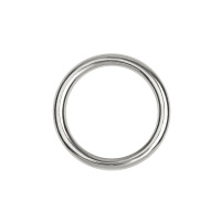 Кольцо пластиковое круглое 3923 30/39 мм никель (20 шт)
