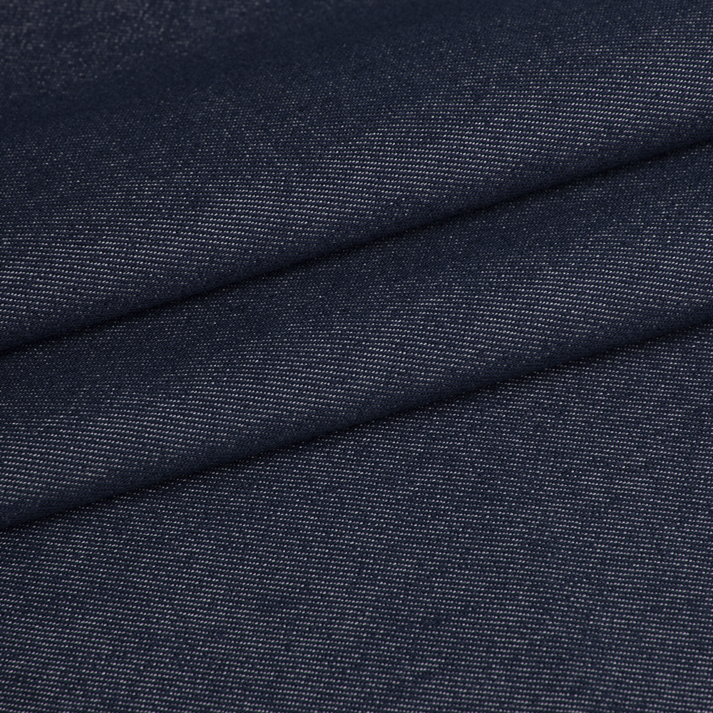 Ткань хлопок "Джинс" KP416.09 темно-синий (232г/м.кв.) 142 см/±53м